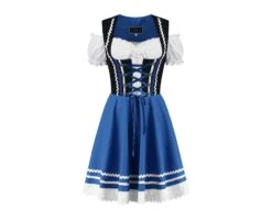 Dirndl Jurkje 2-delig Zwart-blauw 10 Dirndl Jurkje 2-delig Zwart-blauw -Kostuums Met Halloween-Thema t 2106 vorne