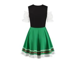 Dirndl Jurkje 2-delig Zwart-groen -Kostuums Met Halloween-Thema t 2108 hinten