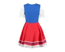 Dirndl Jurkje 2-delig Blauw-rood -Kostuums Met Halloween-Thema t 2109 hinten