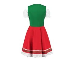 Dirndl Jurkje 2-delig Groen-rood -Kostuums Met Halloween-Thema t 2111 hinten