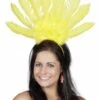 Tiara Samba Met Veren Geel -Kostuums Met Halloween-Thema tiara samba met veren geel 24250 25 1