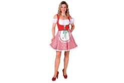 Tirolerjurkje Rood Wit Schoudervrij 218110