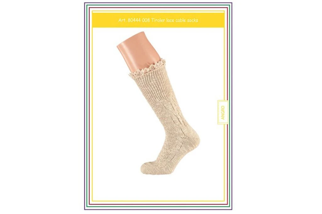 Tirolersokken Met Kant Voor Dames 3 Tirolersokken Met Kant Voor Dames