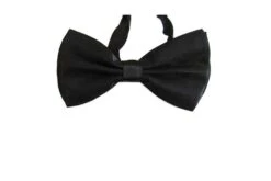 Vlinderstrikje Satijn Zwart